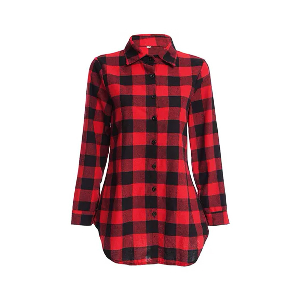 Camisa Roja De Cuadros Para Mujer Store 3799